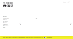 Desktop Screenshot of galerie-metzger.de